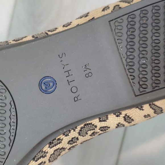 Rothy's Womens The Flat Cheetah Leopard Animal Print Loafer Flats shoes 8.5 - Picture 11 of 16